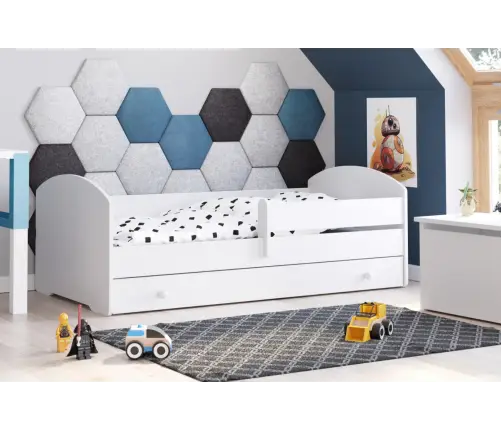 Vienvietīga gulta ar atvilktni un matraci LUK 180x80