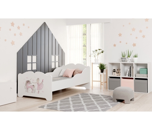 Детская кровать ANNA 140x70 Girl with Unicorn с матрасом