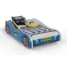 Bērnu gulta Batman Car II Blue ar matraci 160x80 cm, Betmena automašīna