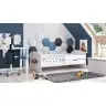 Children's Bed LUK 140x70 with Side Rail and Mattress Racing car