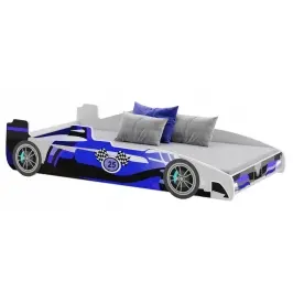Batcar lastevoodi 160x80 madratsiga FORMULA Sinine