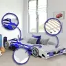 Batcar lastevoodi 160x80 madratsiga FORMULA Sinine