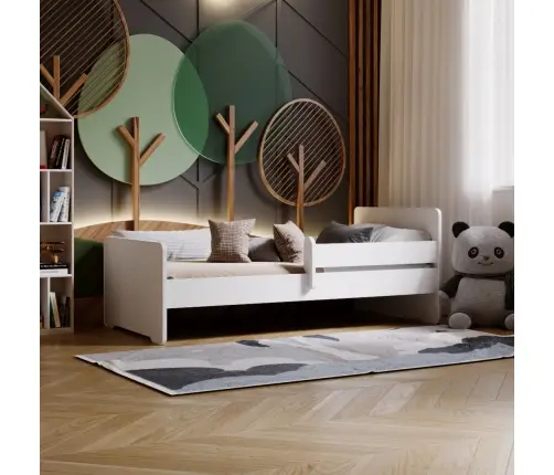 Односпальная кровать Max 160x80 с ограждением и матрасом