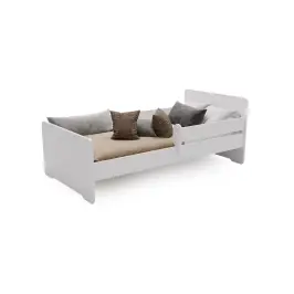 Single Bed Max 140x70 with Guardrail and Mattress