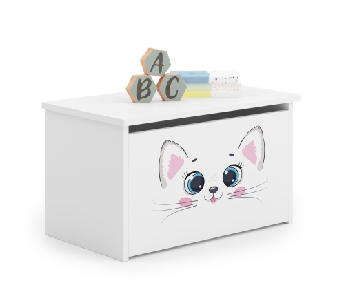 Bērnu rotaļlietu kaste DARIA Pink cat