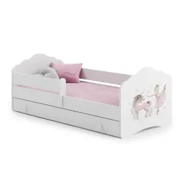 Children's bed FALA 160x80 with drawer Girl with unicorn