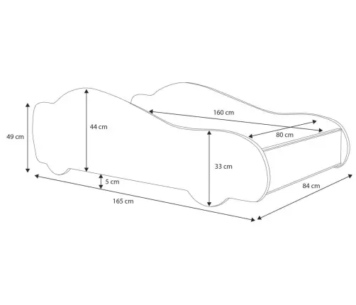 Batcar vaikiška lova 160x80 su čiužiniu, Taksi