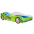 Bērnu gulta Batcar 140x70 ar matraci – Speed