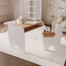 Bērnu galda un krēslu komplekts white/oak craft gold colour