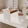 Bērnu galda un krēslu komplekts white/oak craft gold colour