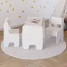 Bērnu galda un divu bērnu krēslu komplekts white