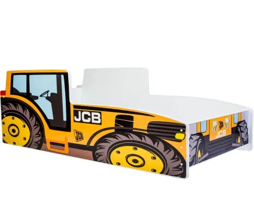 Vaikių lova su čiužiniu Car 160x80 Geltona