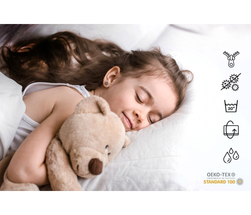 Children's Bed Luk with Mattress and Safety Barrier 164 cm x 85 cm x 63 cm Baby elephant