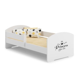 Children's Bed LUK 140x70 with Side Rail and Mattress Princess