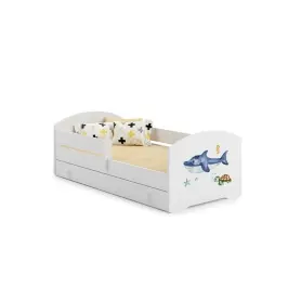 Kids Bed LUK 140x70 with Drawer and Mattress Shark