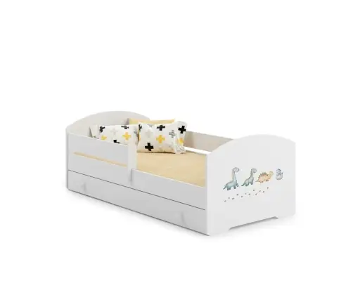 Lastevoodi LUK sahtli ja madratsiga 160x80 Dinosaurs