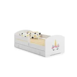 Детская кровать LUK с ящиком и матрасом 160x80 Unicorn horn