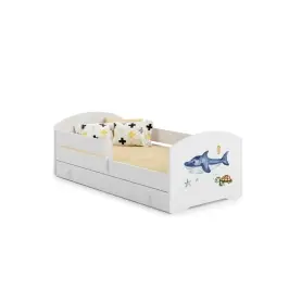Lastevoodi LUK sahtli ja madratsiga 160x80 Shark
