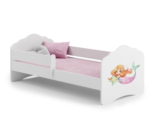 FALA 140x70 bērnu gulta ar drošības barjeru Mermaid