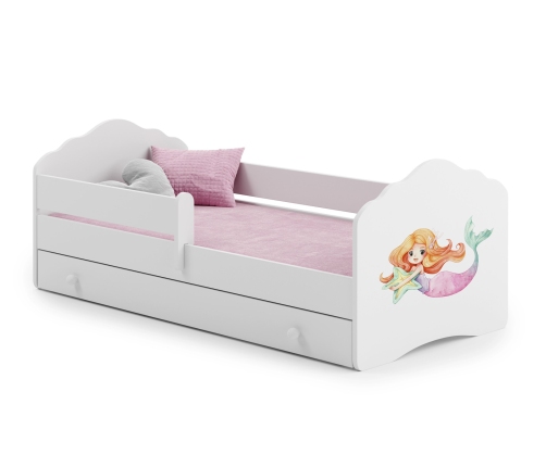 Bērnu gulta FALA 140x70 ar atvilktni Mermaid