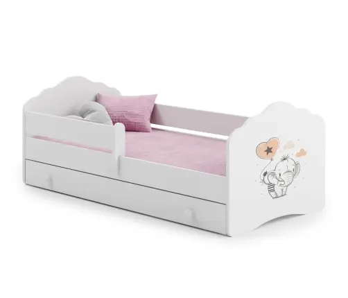 Children's bed FALA 160x80 with drawer Baby elephant