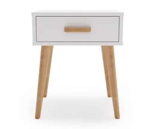 Luna bedside cabinet white, bedside table