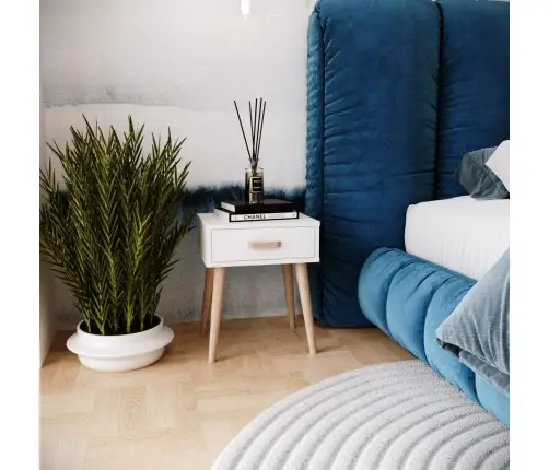 Luna bedside cabinet white, bedside table