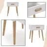 Luna bedside cabinet white, bedside table
