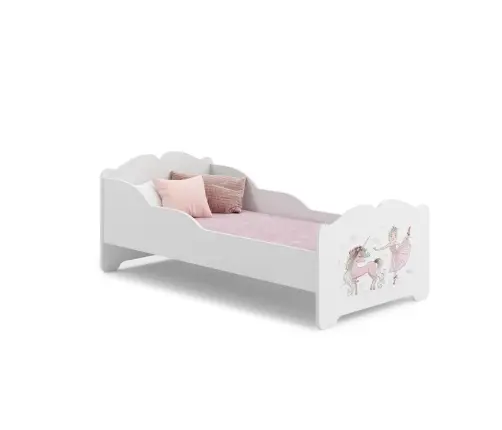 Anna 140x70 Girl with Unicorn children's bed with mattress