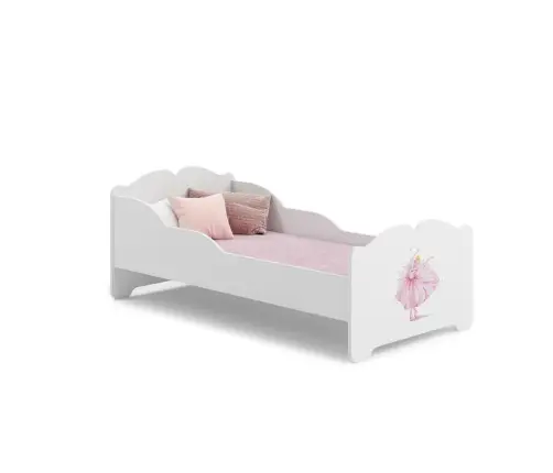 Детская кровать Anna 160x80 с матрасом Принцесса в короне Детская кровать Anna 160x80 с матрасом Принцесса в короне