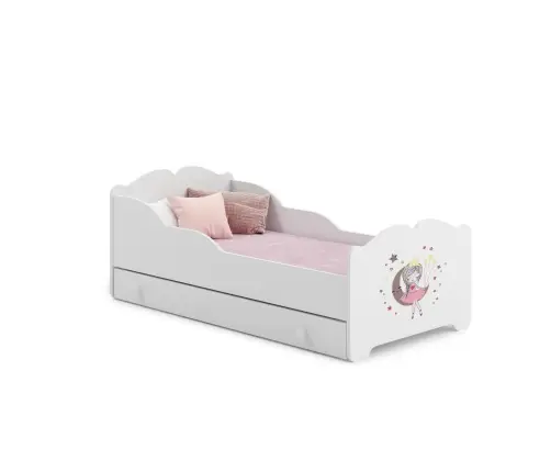 Laste üheinimesevoodi sahtli ja madratsiga Anna Sleeping Princess 140x70