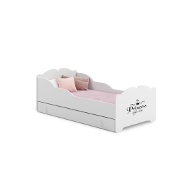 Children's single bed with drawer and mattress Anna Princess 140x70