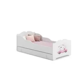 Children's single bed with drawer and mattress Anna Cat 140x70