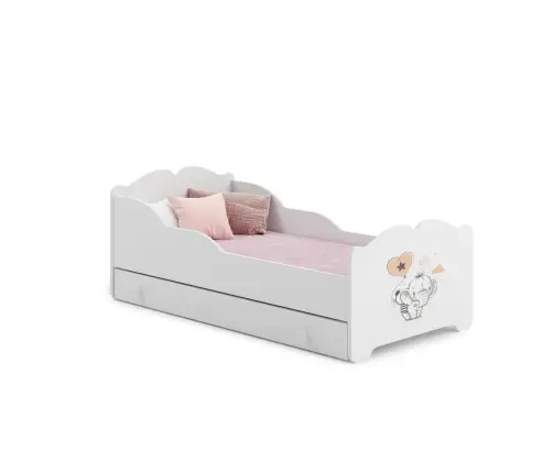 Children's Bed ANNA 160x80 with Drawer Elephant
