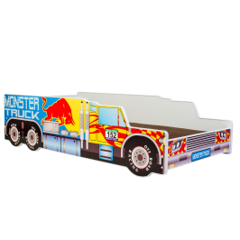 Children's Truck Bed RIKO 160x80 with Mattress – Monster Truck