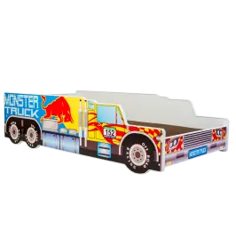 Children's Truck Bed RIKO 160x80 with Mattress – Monster Truck