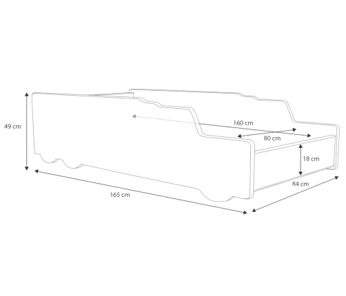 Children's Truck Bed RIKO 160x80 with Mattress – Monster Truck