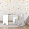 Children's Timi table + chair MDF colour white