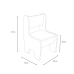Children's Timi table + chair MDF colour white
