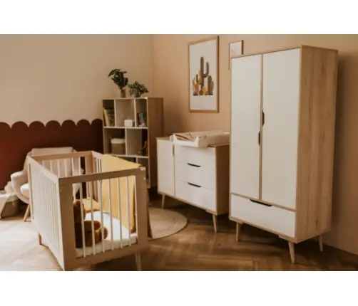 Двухсекционный шкаф Klups SOFIE BEECH-WHITE