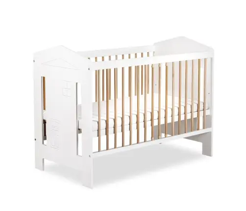 Kūdikio lovytė Klups IDA BEECH- WHITE 120×60