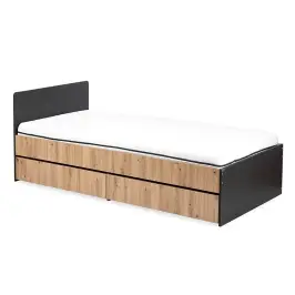 Kids bed 204x94 Klups DALIA ANTHRACITE-OAK