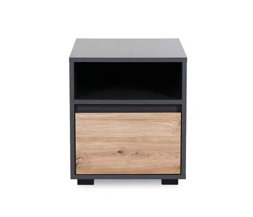 Bedside table Klups DALIA ANTHRACITE-OAK