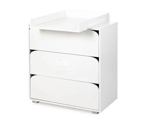 Komoda su vystymo lenta Klups NEL CLOUD WHITE