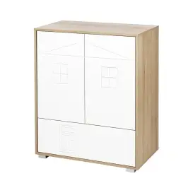 Komoda Klups IDA BEECH- WHITE