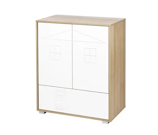 Komoda Klups IDA BEECH- WHITE