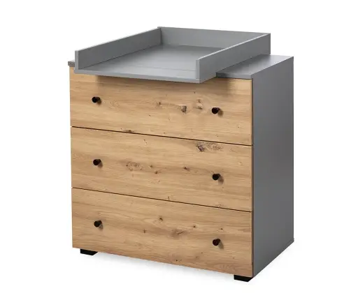 Komoda Klups PAULINE GRAPHITE-OAK