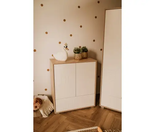 Komoda Klups IDA BEECH- WHITE