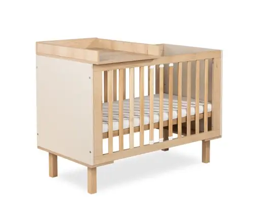 Changing table surface for crib 120×60 Klups LAURA CHAMPAGNE-BEECH