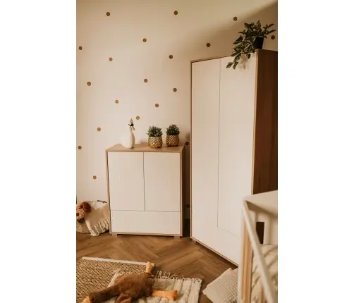 Komoda Klups IDA BEECH- WHITE